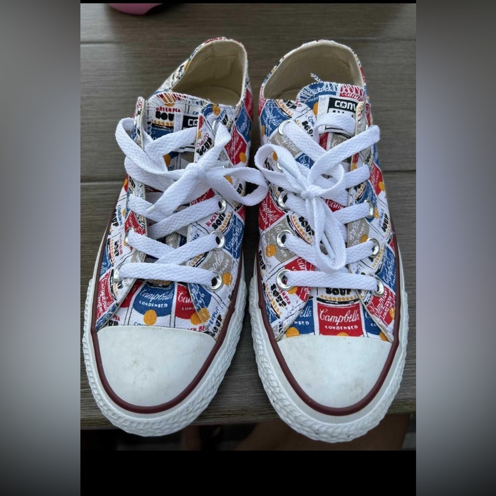 Size 6 Campbell Soup Converse - Andy Warhol LE Chuck Taylor Shoes - EUC